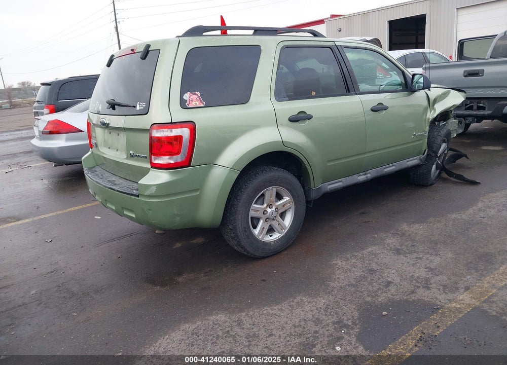2009 FORD ESCAPE HYBRID VIN: 1FMCU59369KB62126