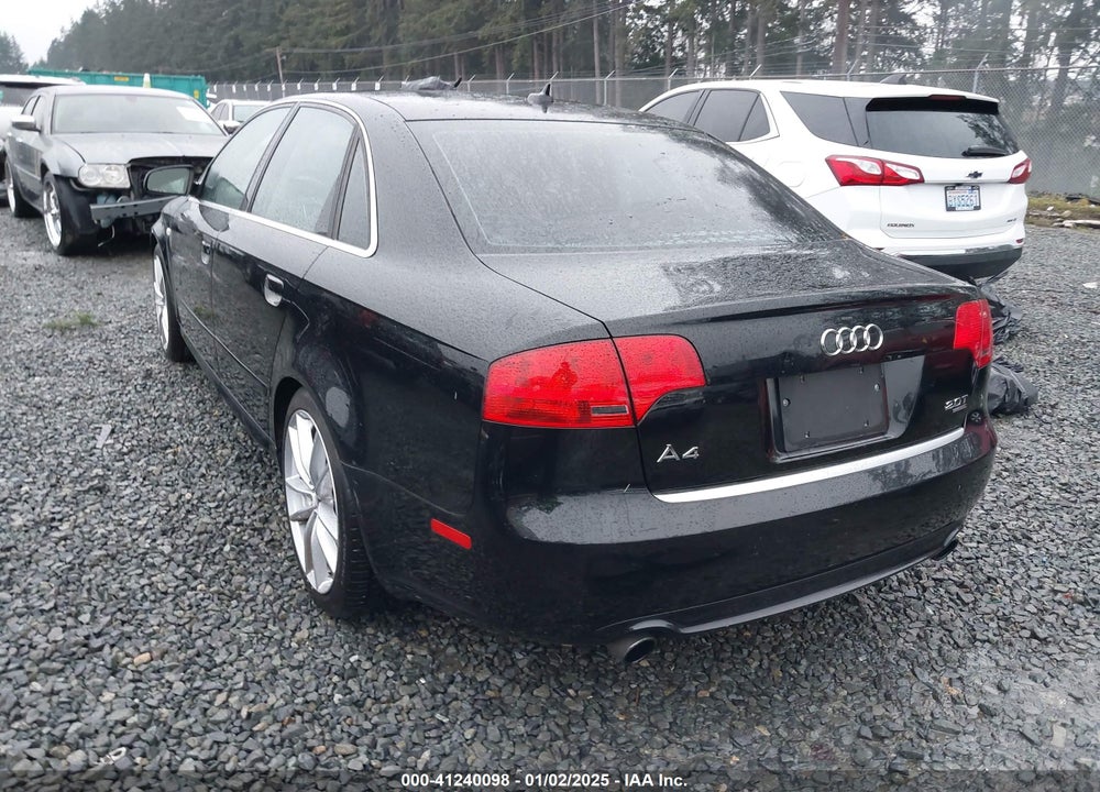 2008 AUDI A4 2.0T/2.0T SPECIAL EDITION VIN: WAUDF78E78A090095