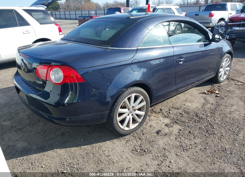 2007 VOLKSWAGEN EOS 2.0T VIN: WVWFA71F37V004687