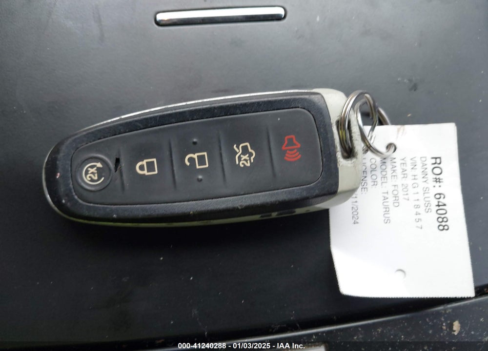 2017 FORD TAURUS VIN: 1FAHP2E86HG118457