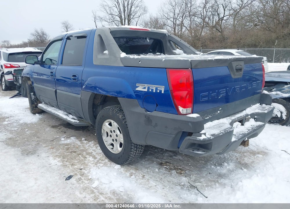 2003 CHEVROLET AVALANCHE 1500 VIN: 3GNEC13T83G221281