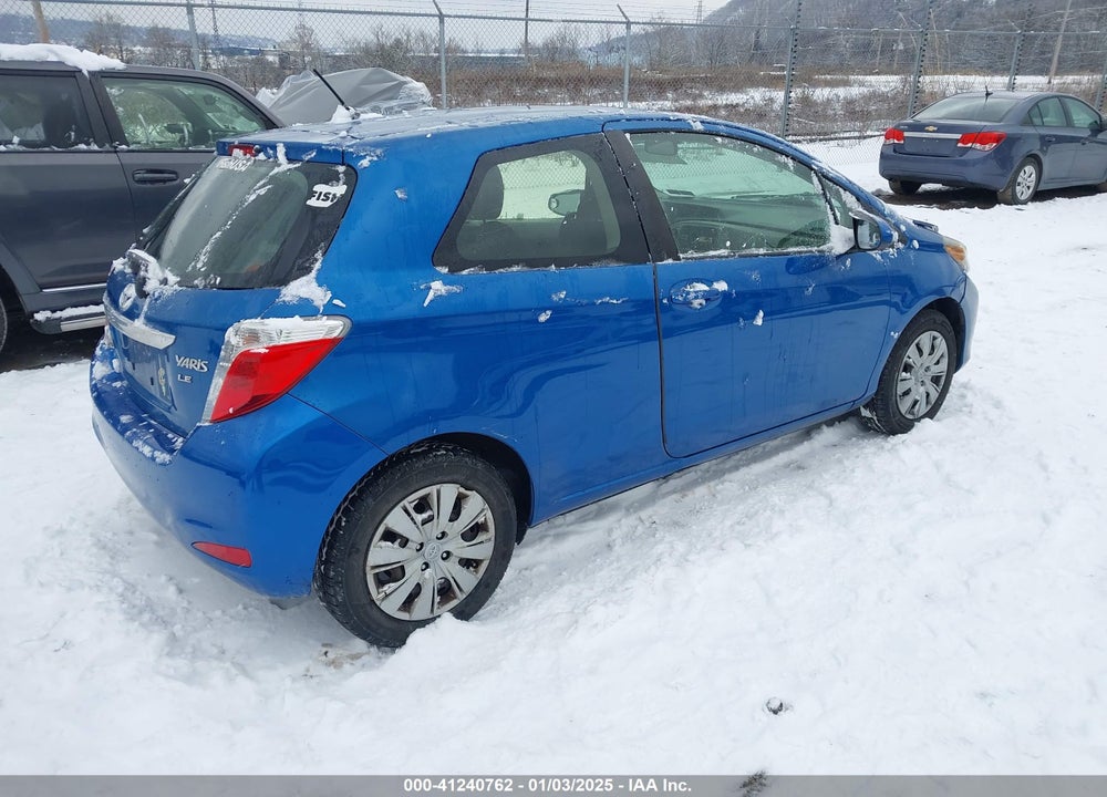 2012 TOYOTA YARIS LE VIN: JTDJTUD3XCD540928