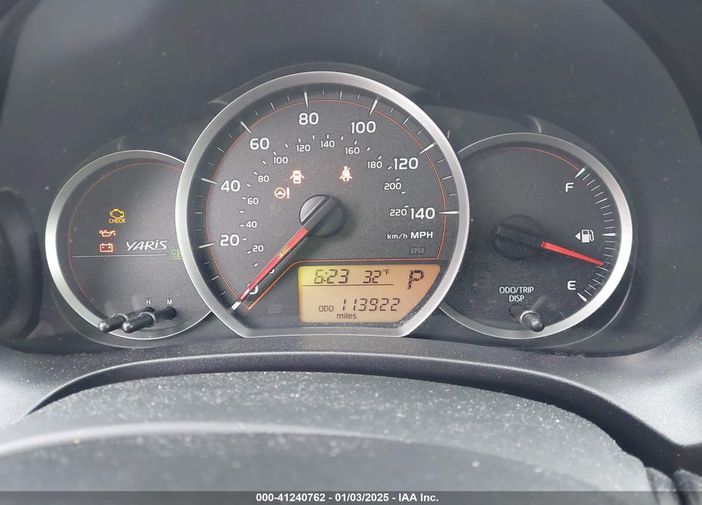 2012 TOYOTA YARIS LE VIN: JTDJTUD3XCD540928