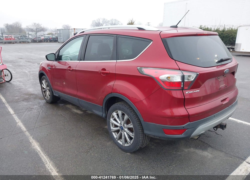 2017 FORD ESCAPE TITANIUM VIN: 1FMCU9J97HUA11290