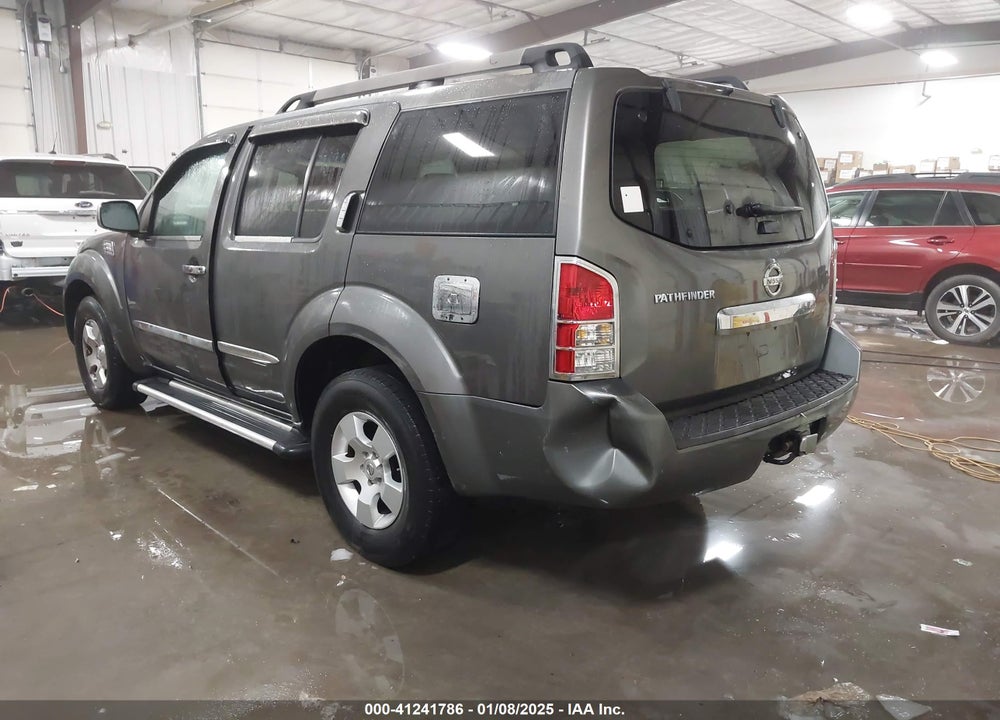 2008 NISSAN PATHFINDER S VIN: 5N1AR18U38C634190
