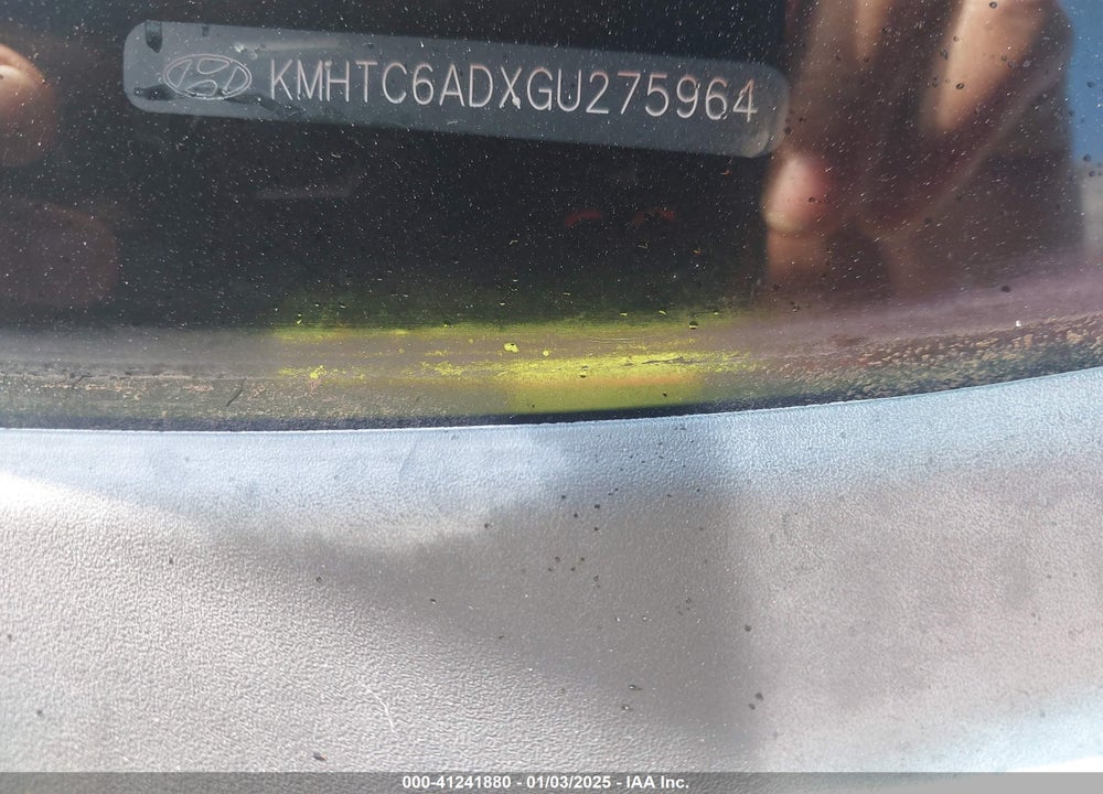 2016 HYUNDAI VELOSTER VIN: KMHTC6ADXGU275964