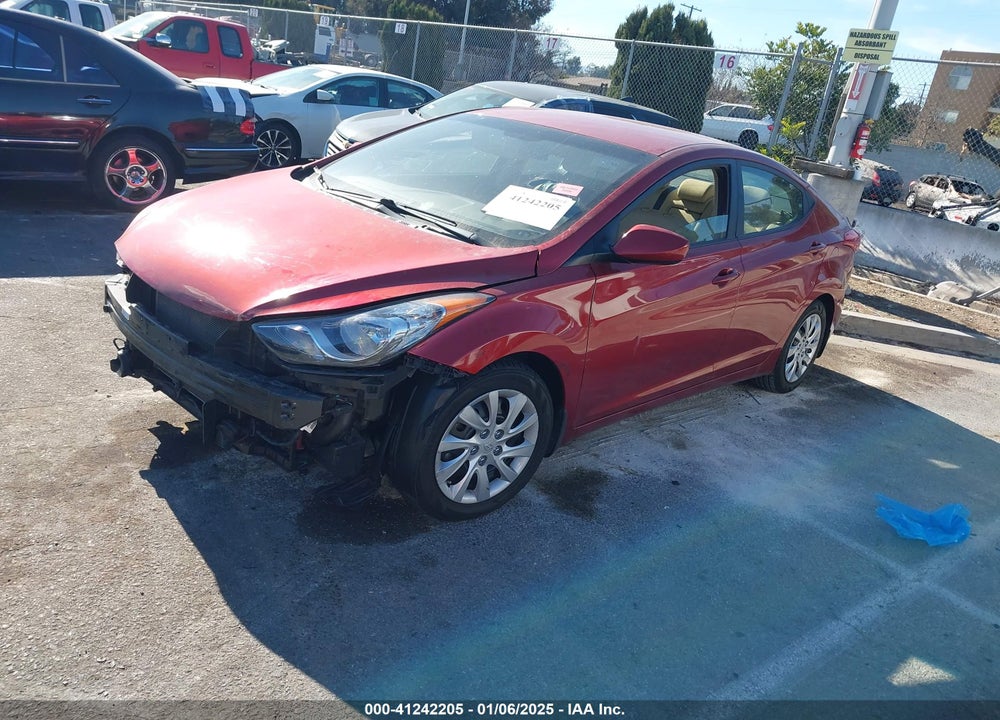 2013 HYUNDAI ELANTRA GLS VIN: 5NPDH4AE7DH194174