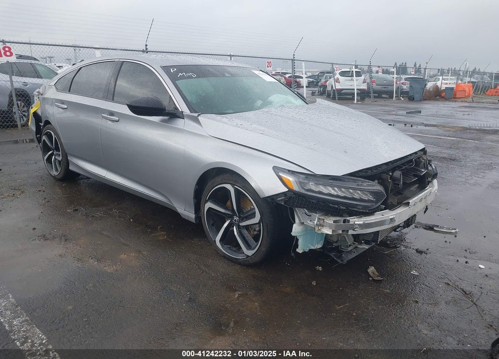 2022 HONDA ACCORD SPORT VIN: 1HGCV1F3XNA038232
