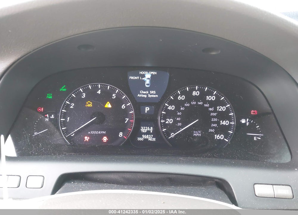 2010 LEXUS LS 460 L VIN: JTHDL5EF8A5001127