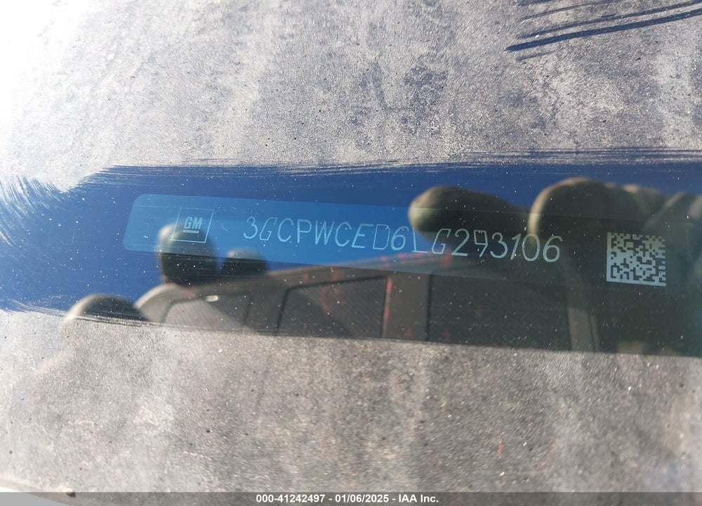 2020 CHEVROLET SILVERADO VIN: 3GCPWCED6LG293106