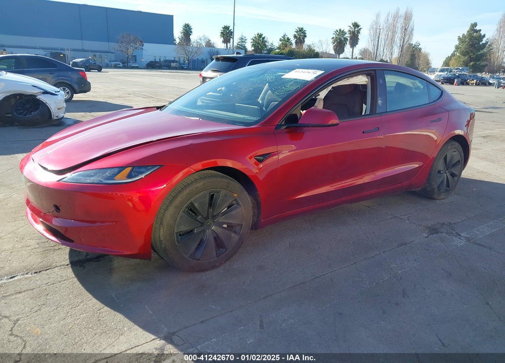 2024 TESLA MODEL 3 LONG RANGE DUAL MOTOR ALL-WHEEL DRIVE/REAR-WHEEL DRIVE VIN: 5YJ3E1EA9RF741753