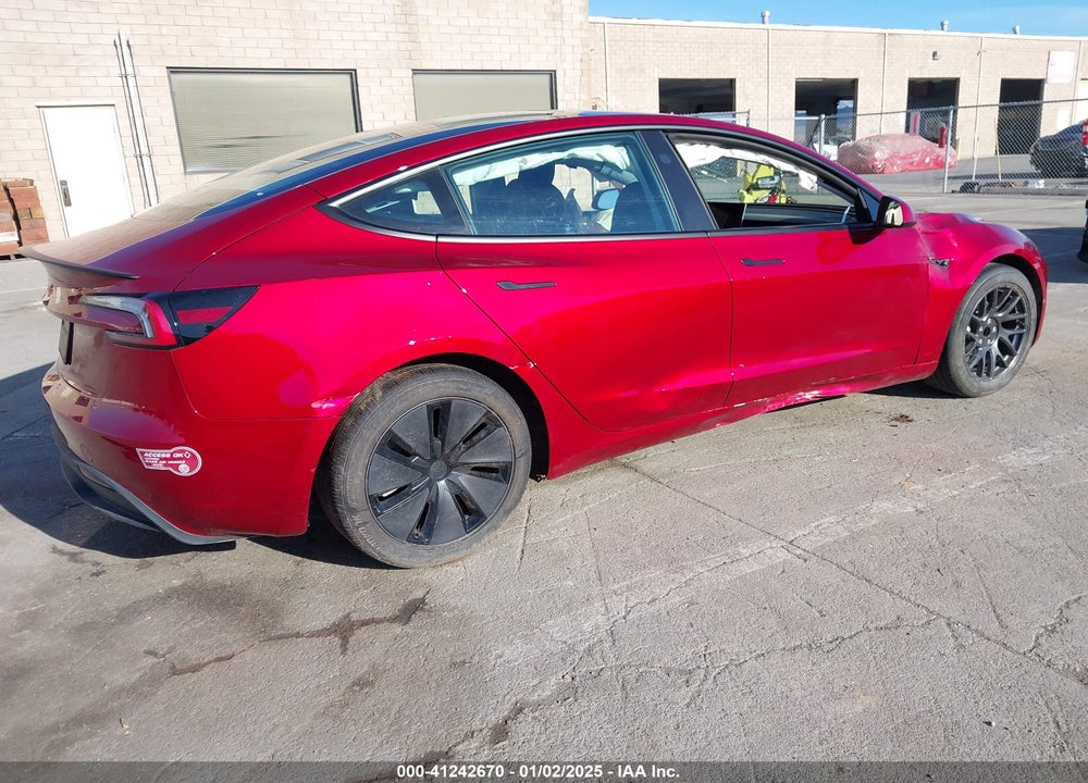 2024 TESLA MODEL 3 LONG RANGE DUAL MOTOR ALL-WHEEL DRIVE/REAR-WHEEL DRIVE VIN: 5YJ3E1EA9RF741753