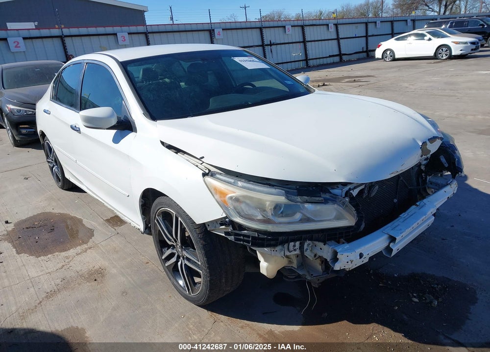 2016 HONDA ACCORD SPORT VIN: 1HGCR2F58GA104386
