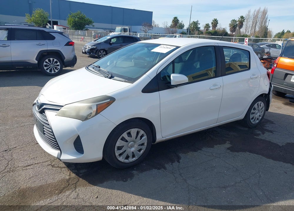 2015 TOYOTA YARIS VIN: VNKKTUD30FA038365