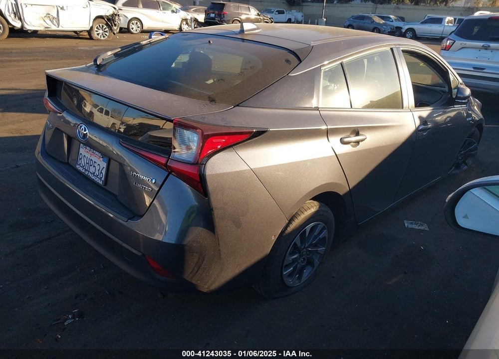 2020 TOYOTA PRIUS LIMITED VIN: JTDKARFU9L3104882
