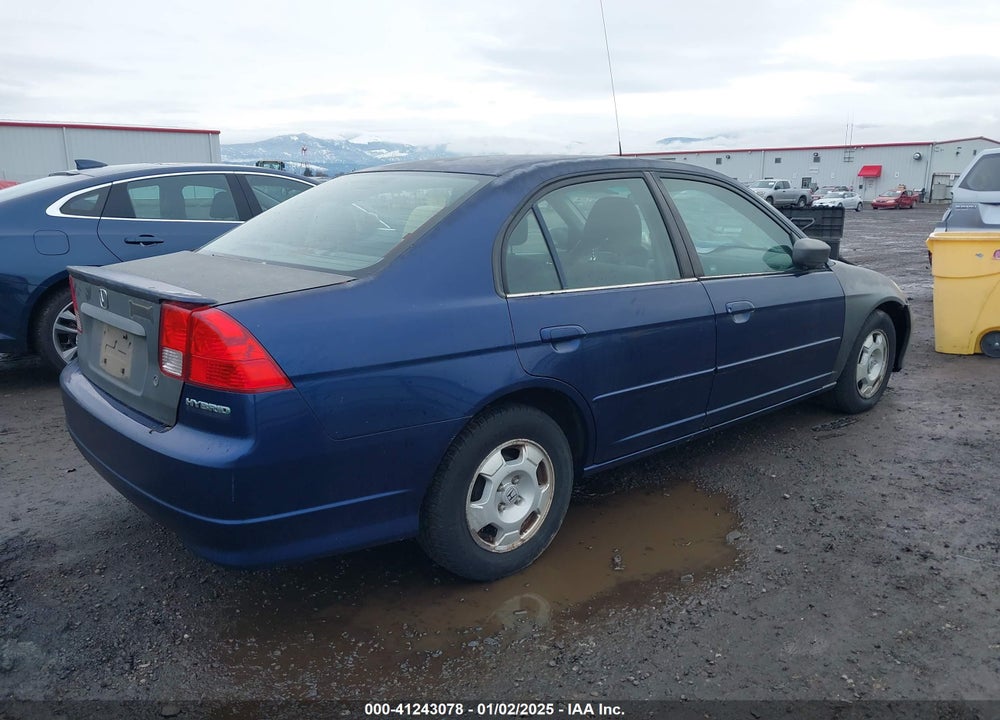 2005 HONDA CIVIC HYBRID VIN: JHMES95695S008724