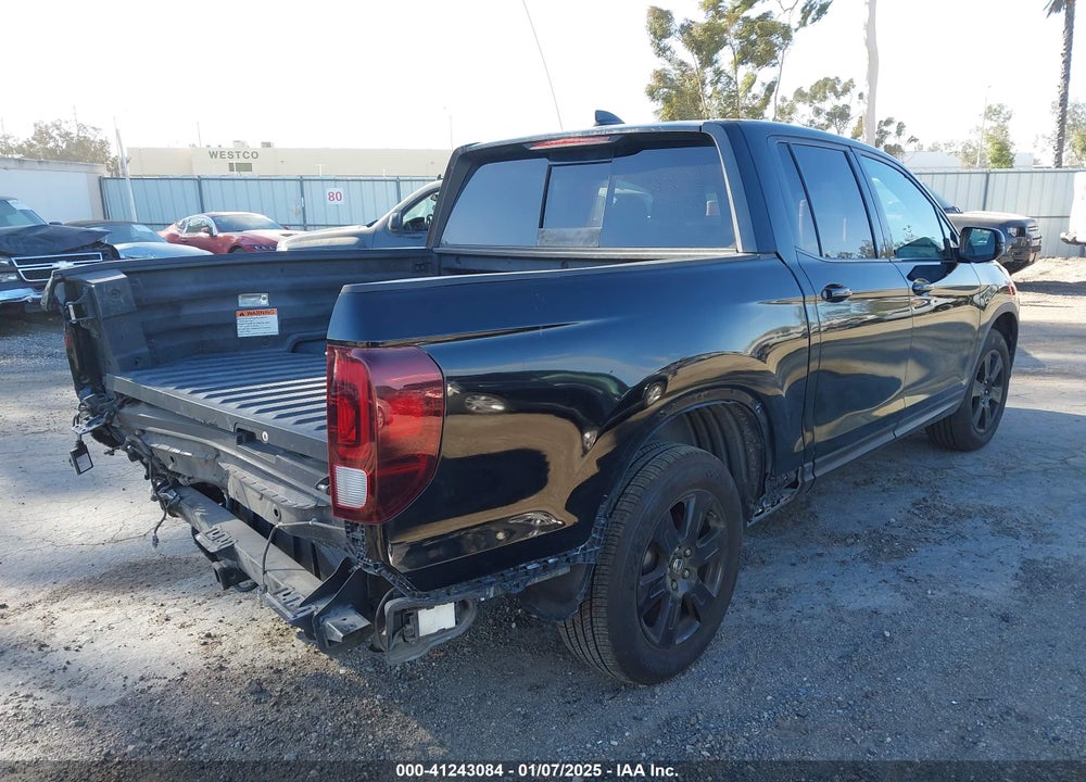 2017 HONDA RIDGELINE BLACK EDITION VIN: 5FPYK3F88HB013546