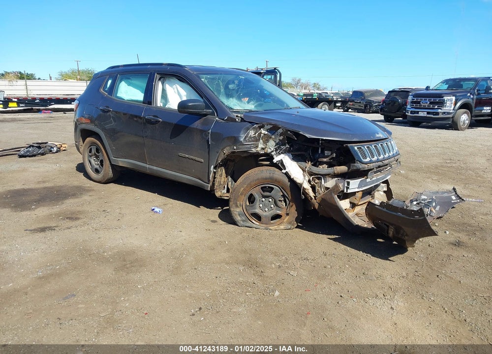 2019 JEEP COMPASS SPORT FWD VIN: 3C4NJCAB0KT736740