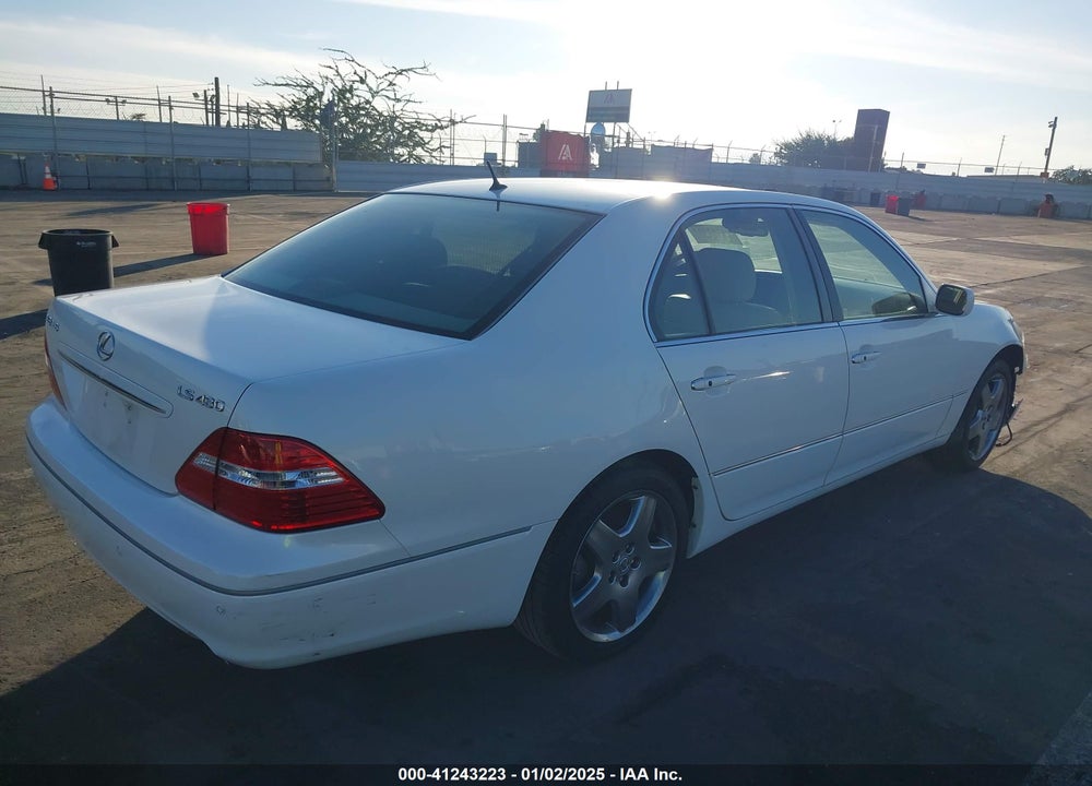 2006 LEXUS LS 430 VIN: JTHBN36F865048055