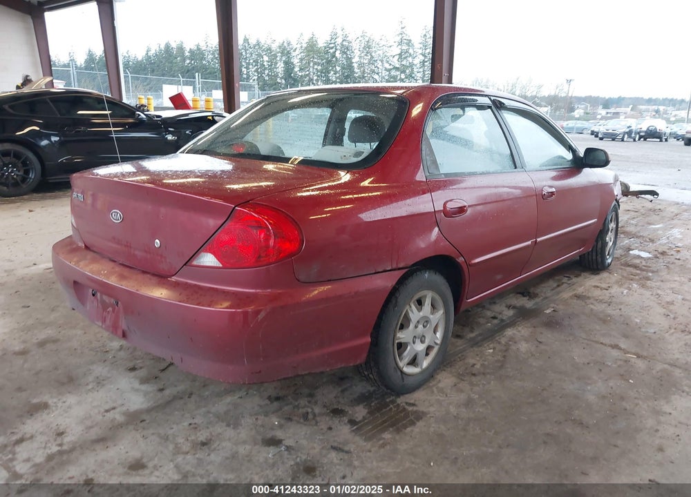 2003 KIA SPECTRA LS VIN: KNAFB121335267170