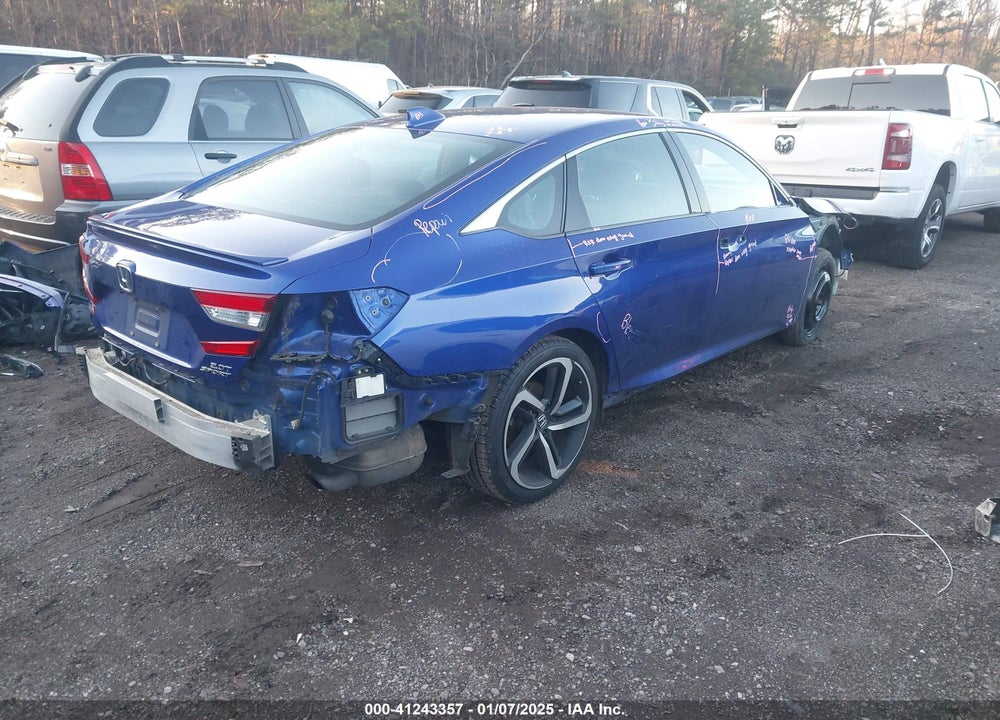 2018 HONDA ACCORD SPORT 2.0T VIN: 1HGCV2F38JA043834