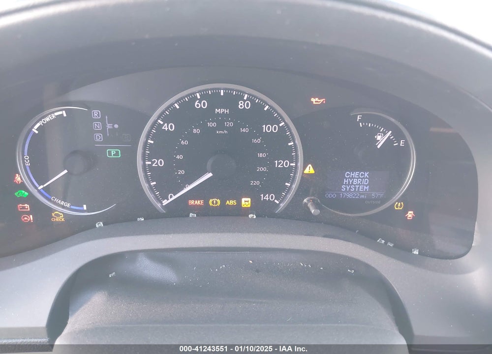 2013 LEXUS CT 200H VIN: JTHKD5BH3D2167619