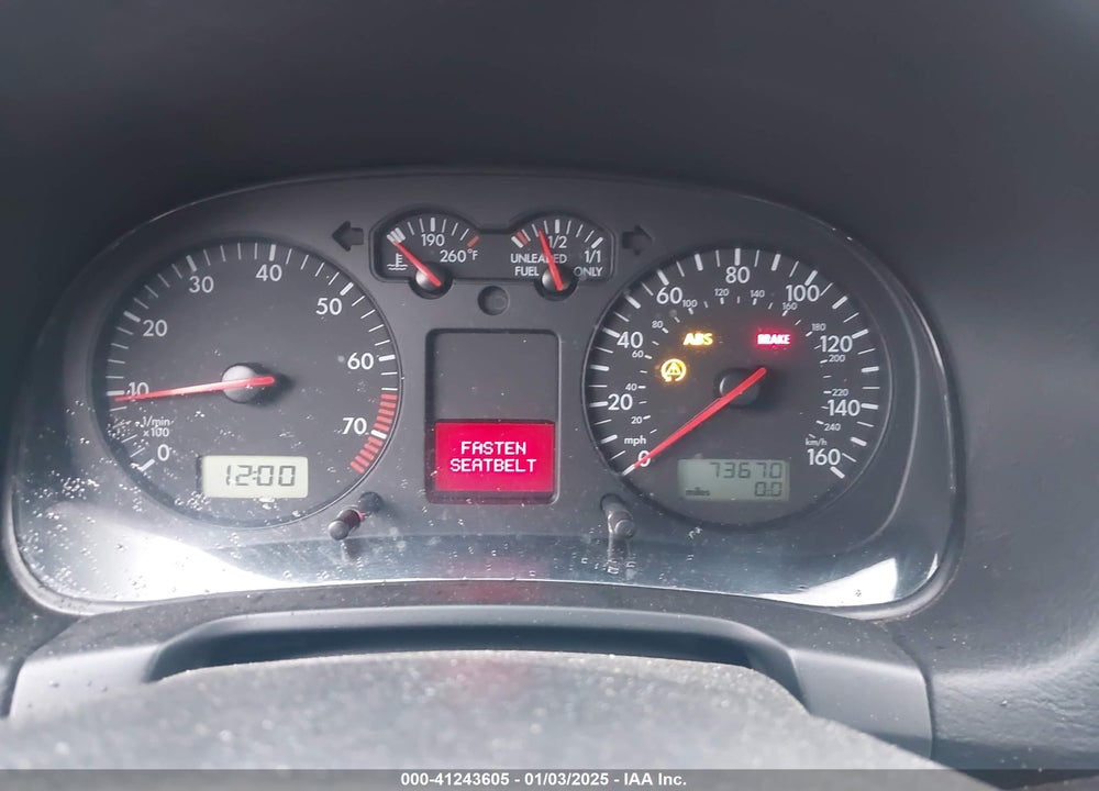2001 VOLKSWAGEN JETTA GLX VIN: 3VWTG29M71M066213