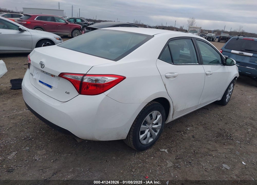 2014 TOYOTA COROLLA LE VIN: 5YFBURHEXEP092118