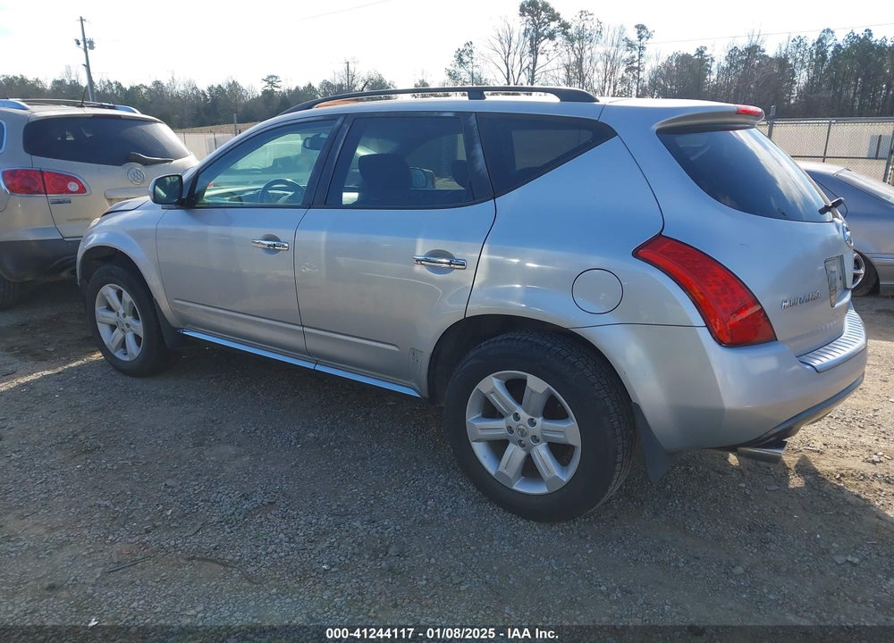 2006 NISSAN MURANO SL VIN: JN8AZ08T06W417329