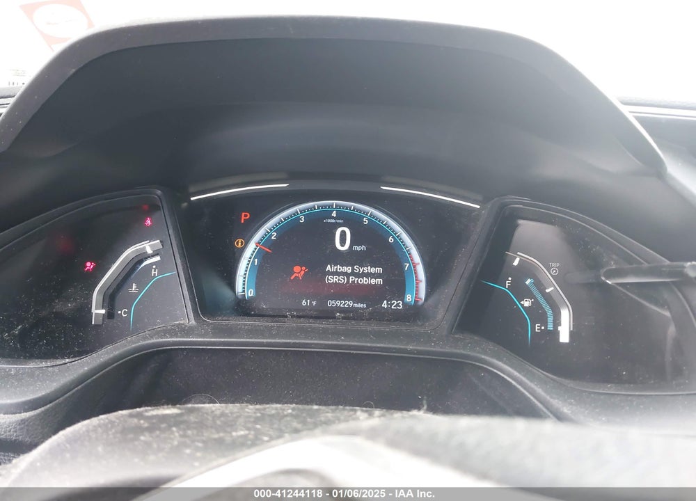 2019 HONDA CIVIC VIN: 19XFC2F63KE203113