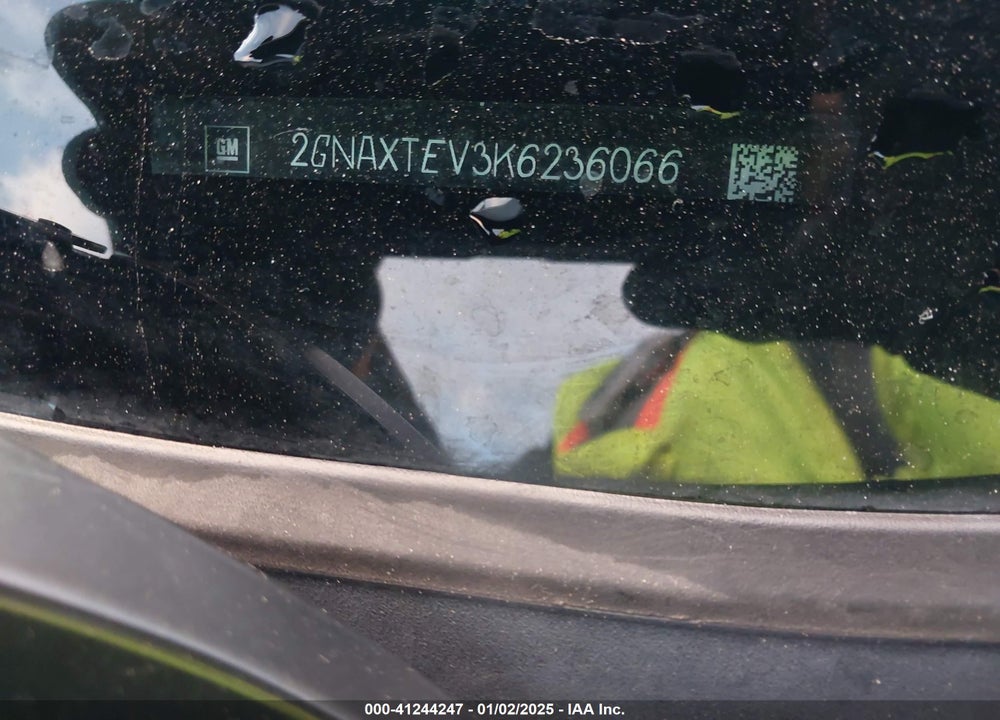 2019 CHEVROLET EQUINOX LT VIN: 2GNAXTEV3K6236066