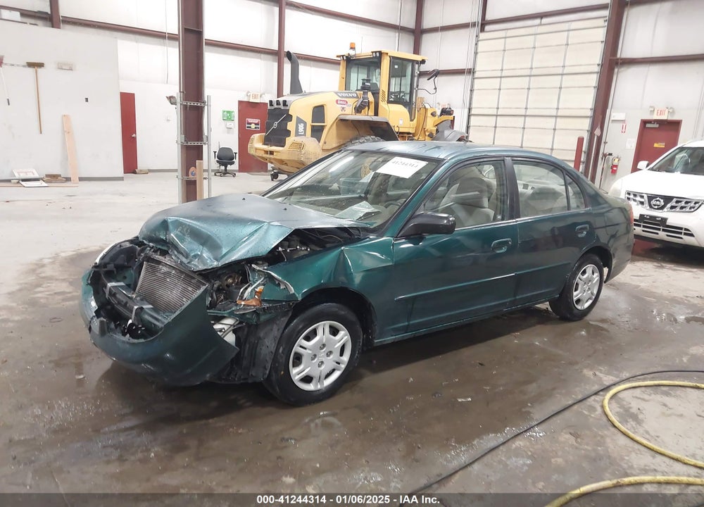 2002 HONDA CIVIC LX VIN: 2HGES15552H551051