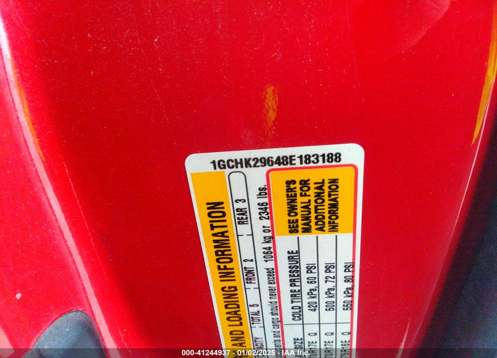 2008 CHEVROLET SILVERADO 2500HD LTZ VIN: 1GCHK29648E183188