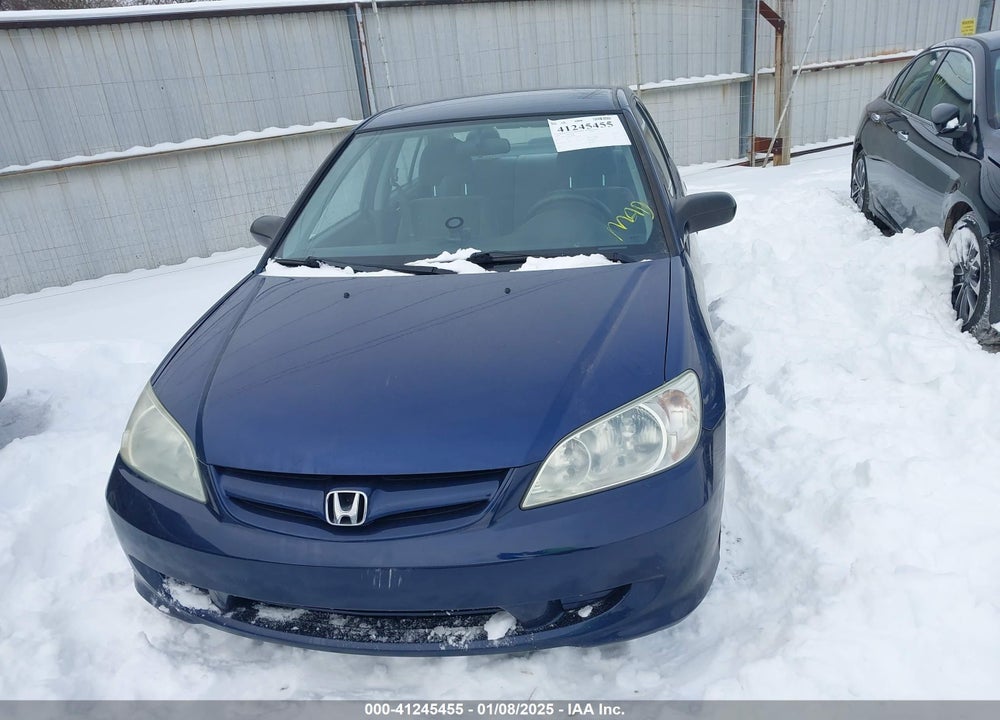 2004 HONDA CIVIC LX VIN: 1HGES16554L013048