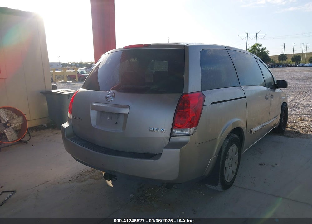 2004 NISSAN QUEST 3.5 S VIN: 5N1BV28U04N305354