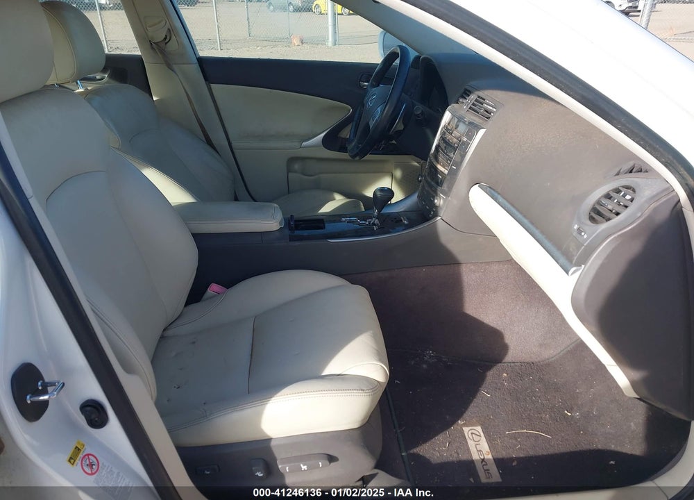 2012 LEXUS IS 250 VIN: JTHBF5C26C5181838