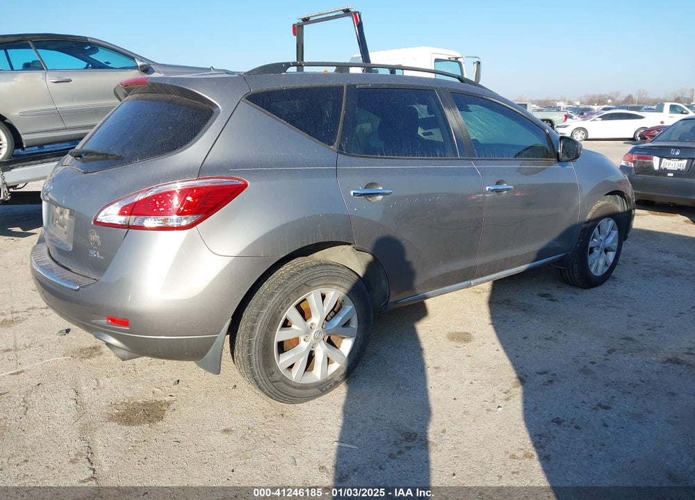 2012 NISSAN MURANO SL VIN: JN8AZ1MUXCW113019