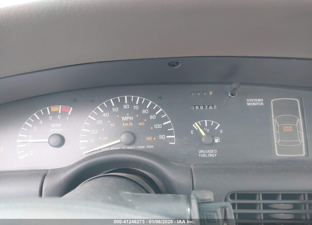 1998 PONTIAC BONNEVILLE SE VIN: 1G2HX52K5W4210304
