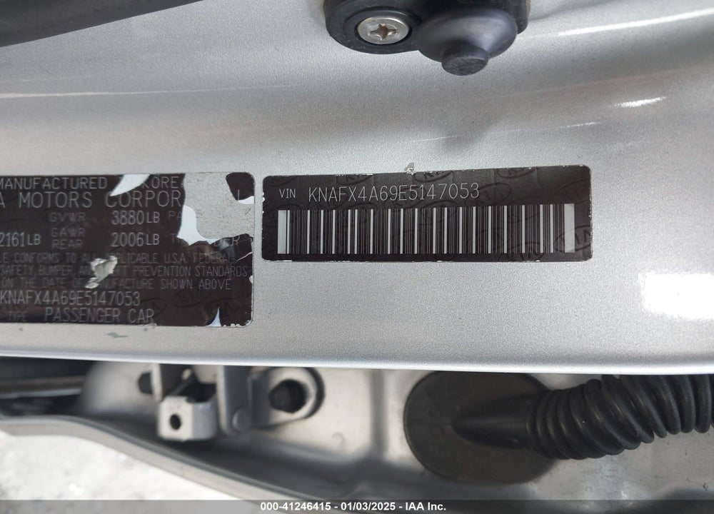 2014 KIA FORTE LX VIN: KNAFX4A69E5147053