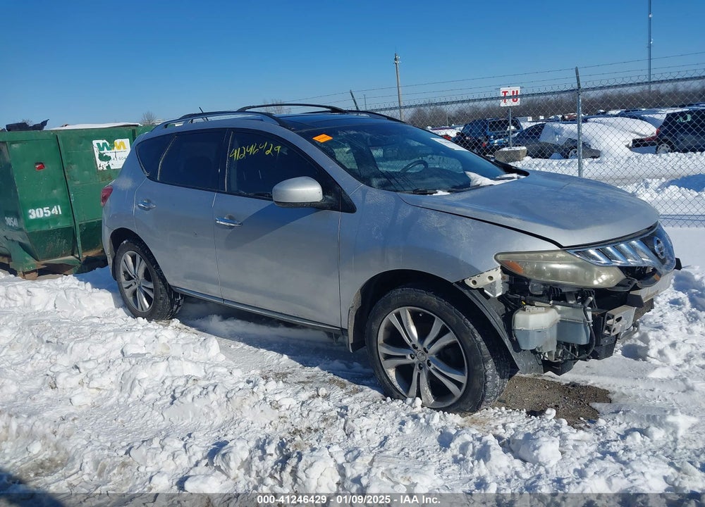2009 NISSAN MURANO LE VIN: JN8AZ18W49W122822