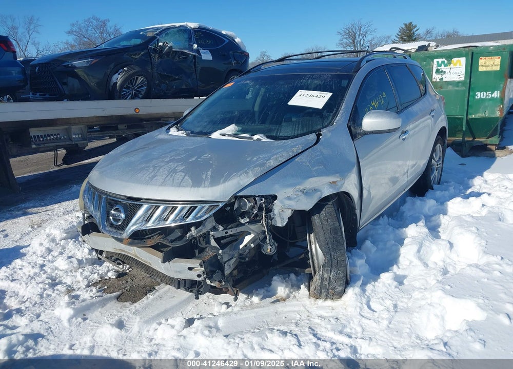 2009 NISSAN MURANO LE VIN: JN8AZ18W49W122822