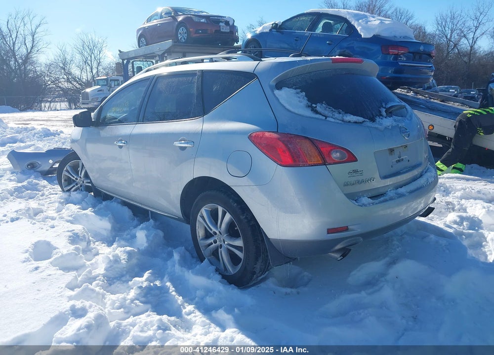 2009 NISSAN MURANO LE VIN: JN8AZ18W49W122822