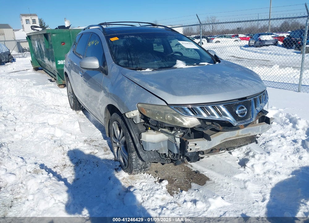 2009 NISSAN MURANO LE VIN: JN8AZ18W49W122822