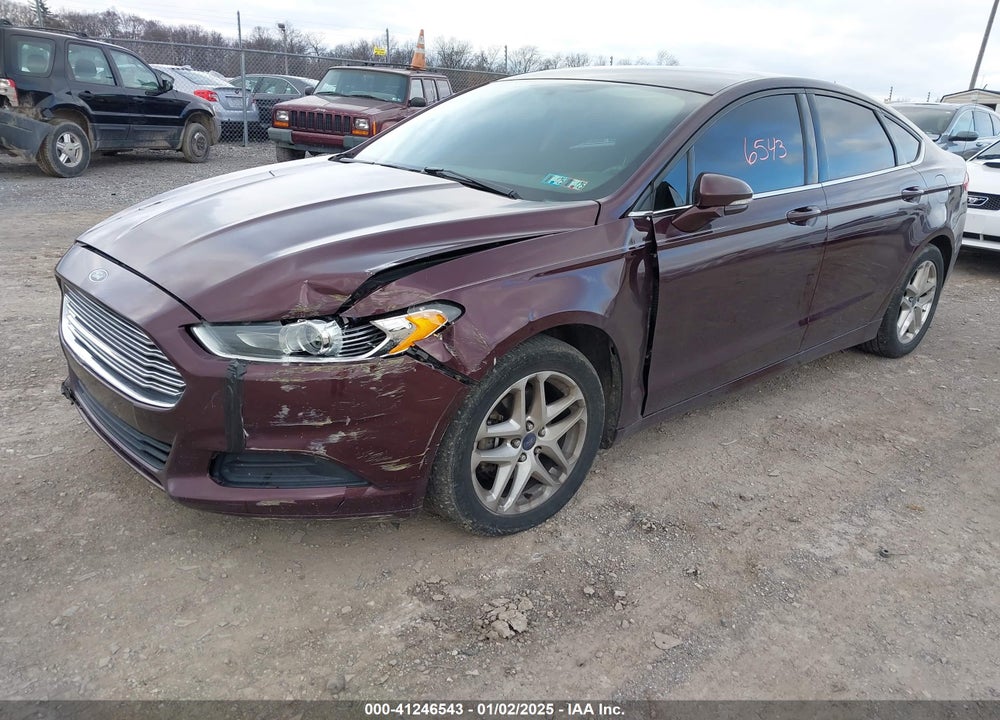 2013 FORD FUSION SE VIN: 3FA6P0H7XDR355356