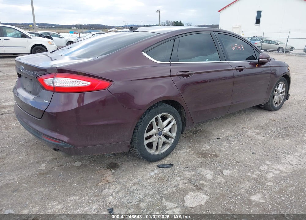 2013 FORD FUSION SE VIN: 3FA6P0H7XDR355356