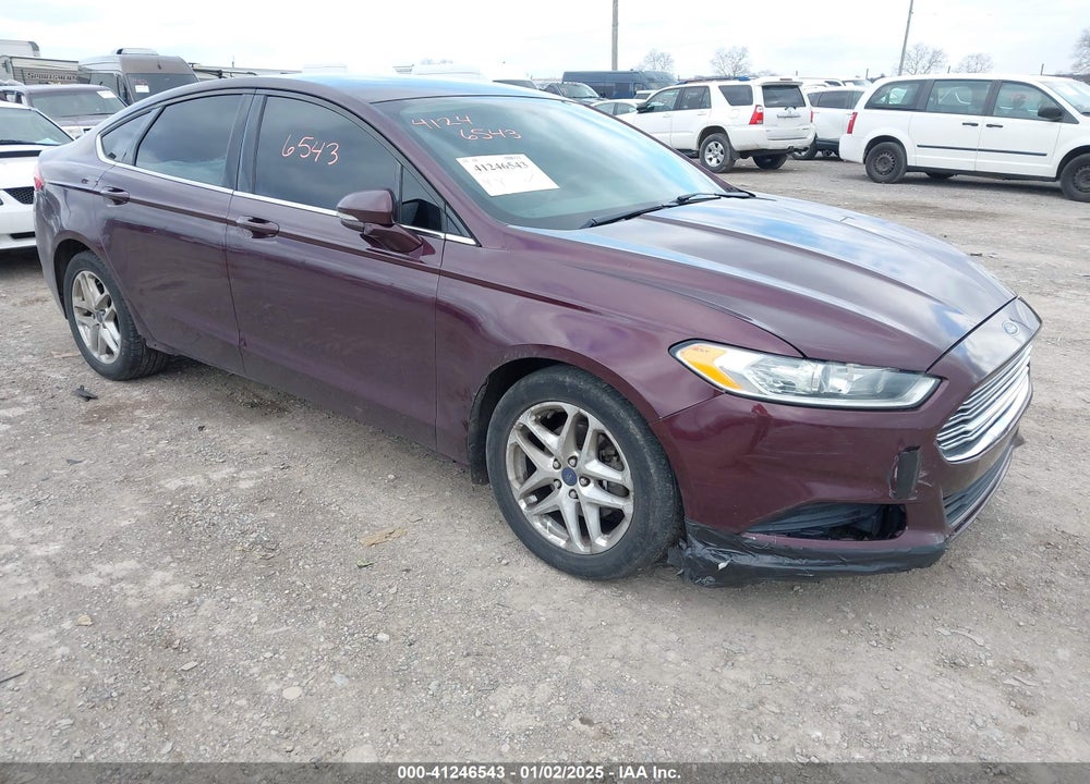 2013 FORD FUSION SE VIN: 3FA6P0H7XDR355356