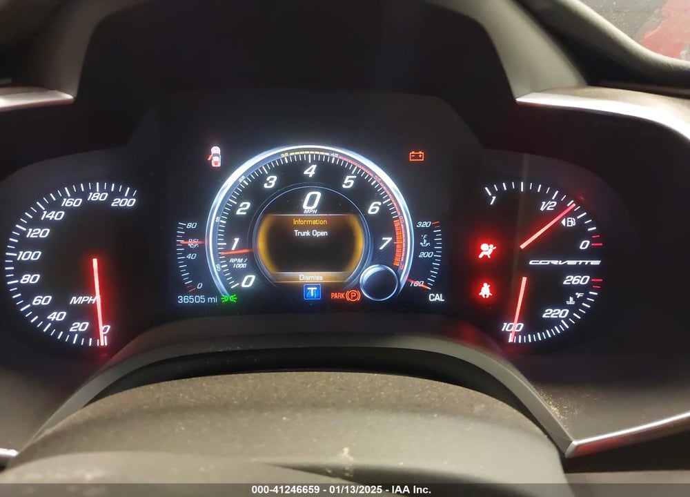 2017 CHEVROLET CORVETTE VIN: 1G1YX2D7XH5106562