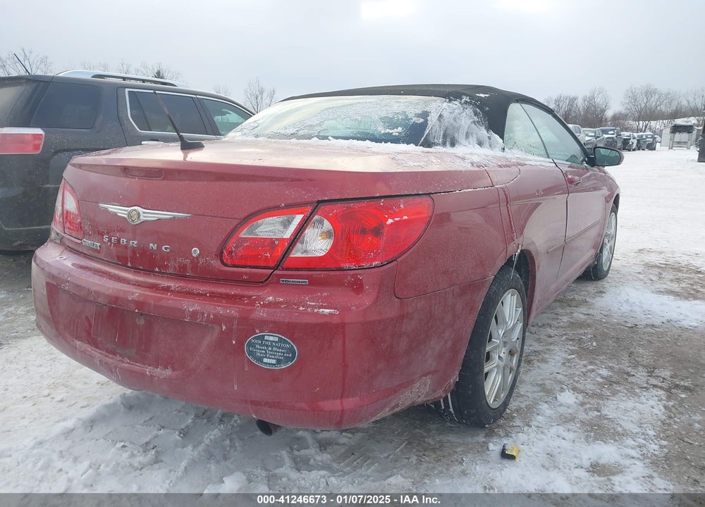2008 CHRYSLER SEBRING VIN: 1C3LC55R48N130388