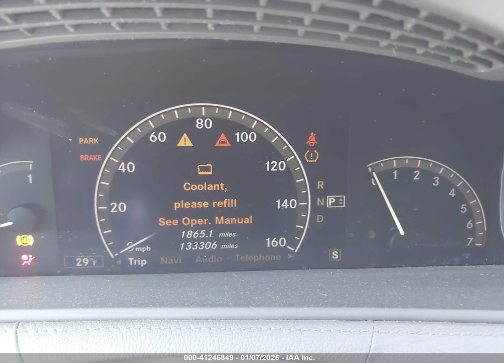 2007 MERCEDES-BENZ CL 550 VIN: WDDEJ71X87A001477