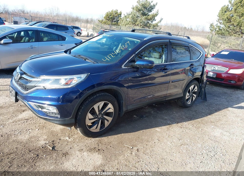 2015 HONDA CR-V TOURING VIN: 5J6RM4H9XFL081385